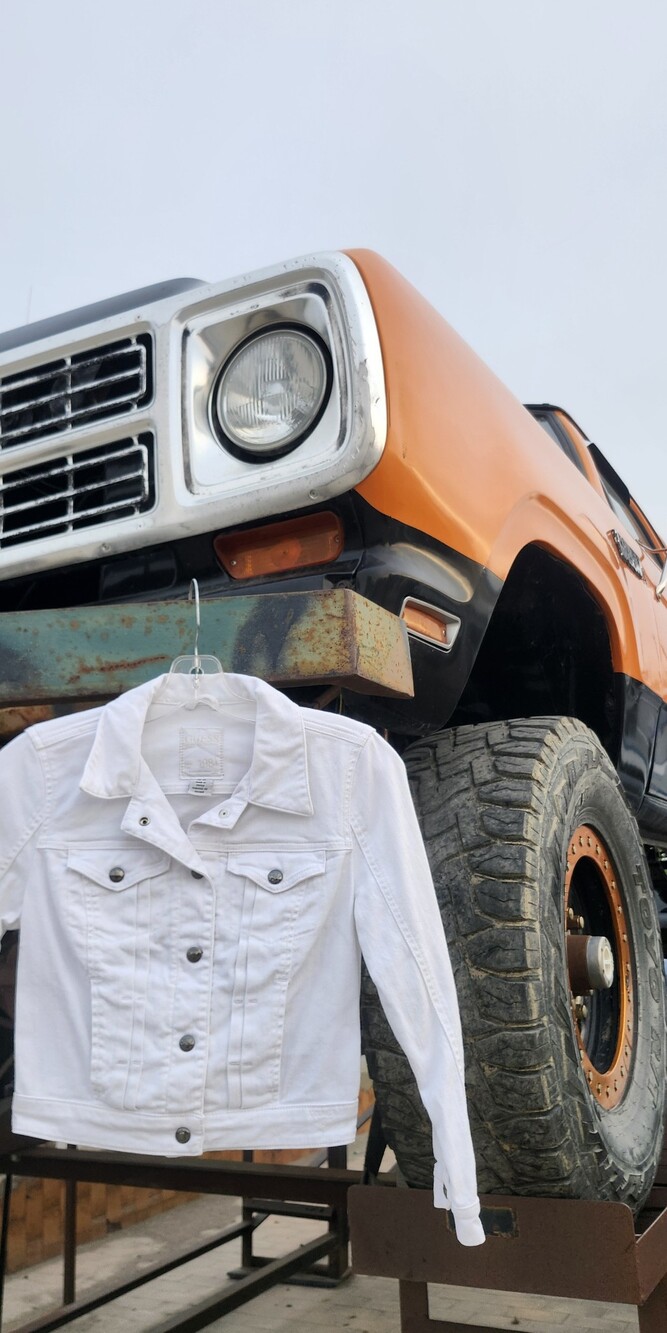 Guess White Denim Classic Jean Jacket Button-Up